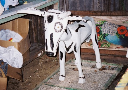 Léonce Durette-Vache à l'atelier